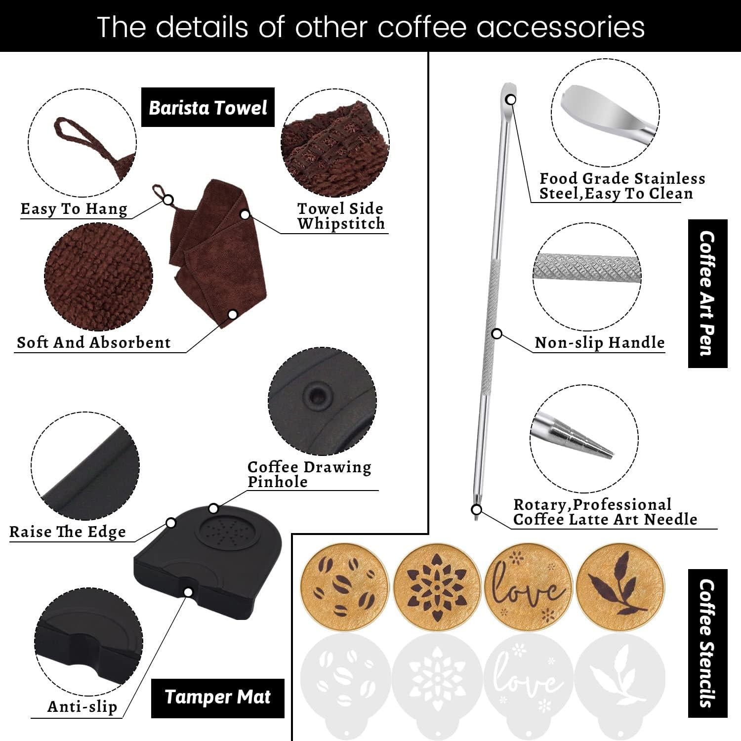 Juego de Prensador de Café Ezebesta 51mm con Accesorios