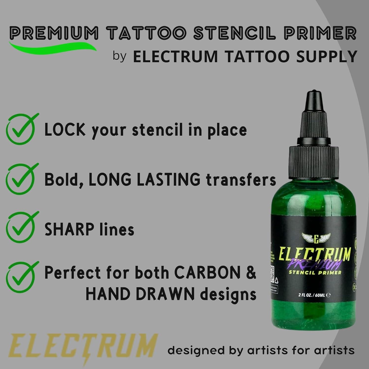 Gel de Transferencia de Tatuaje Electrum 56.7g - Imprimador de Plantillas