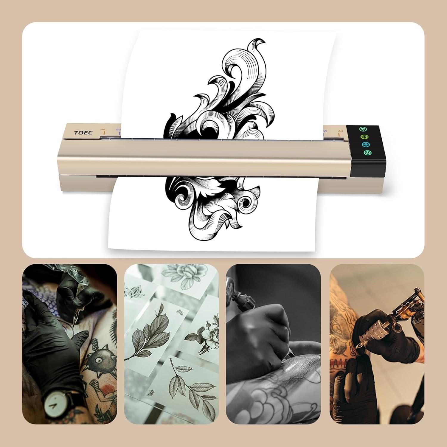 Máquina de Esténcil de Transferencia de Tatuajes ATOMUS, 200 DPI, USB/WiFi