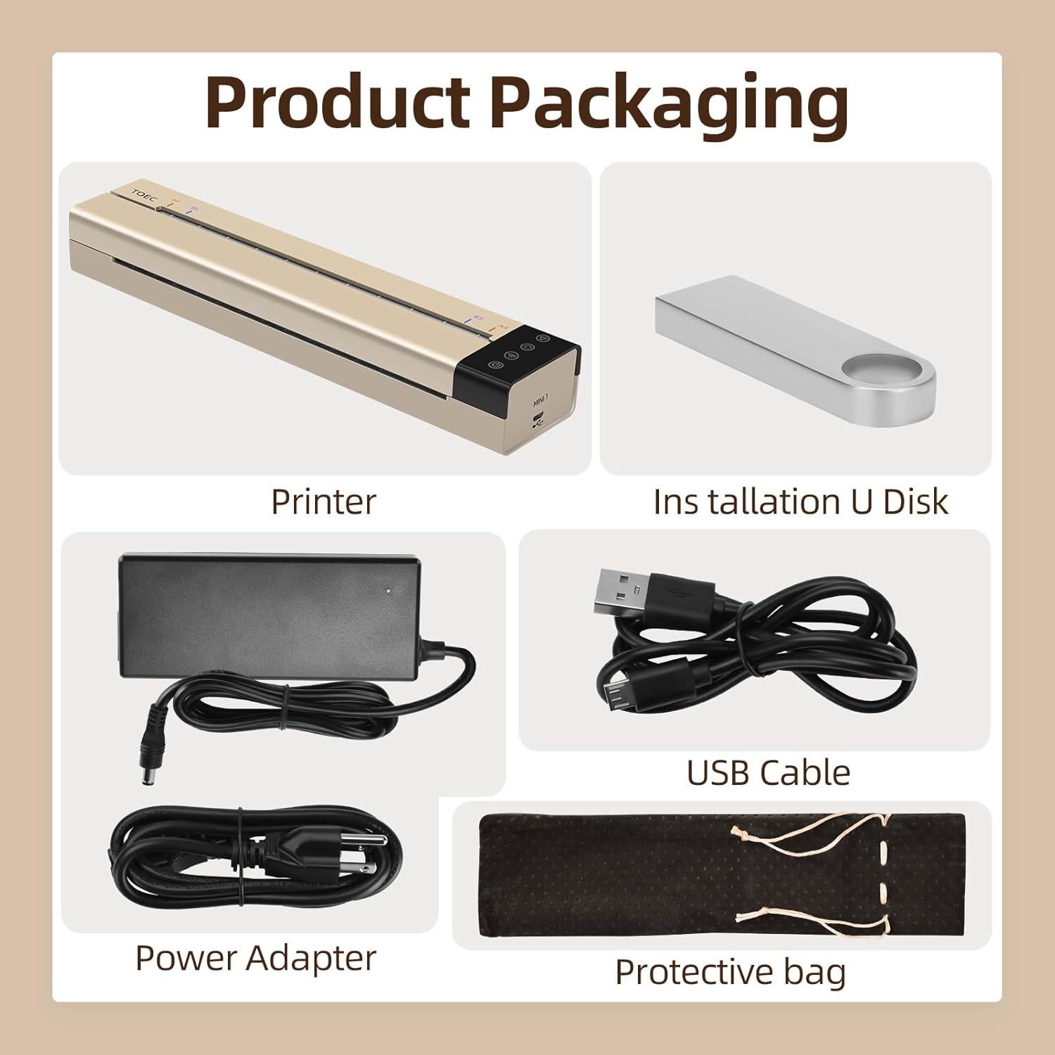 Máquina de Esténcil de Transferencia de Tatuajes ATOMUS, 200 DPI, USB/WiFi