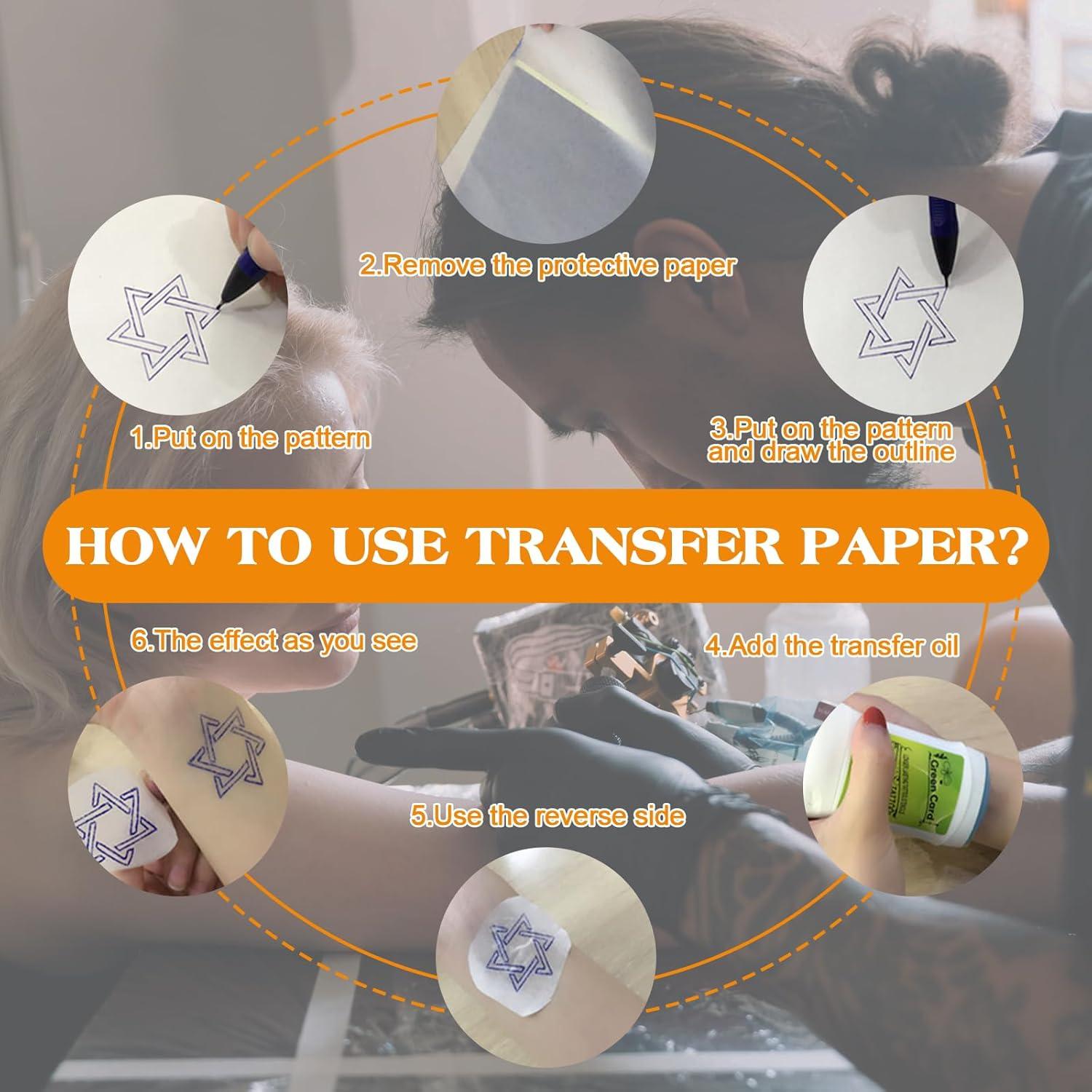 Papel de Transferencia de Tatuaje Ruicco 50 Hojas A4 4 Capas