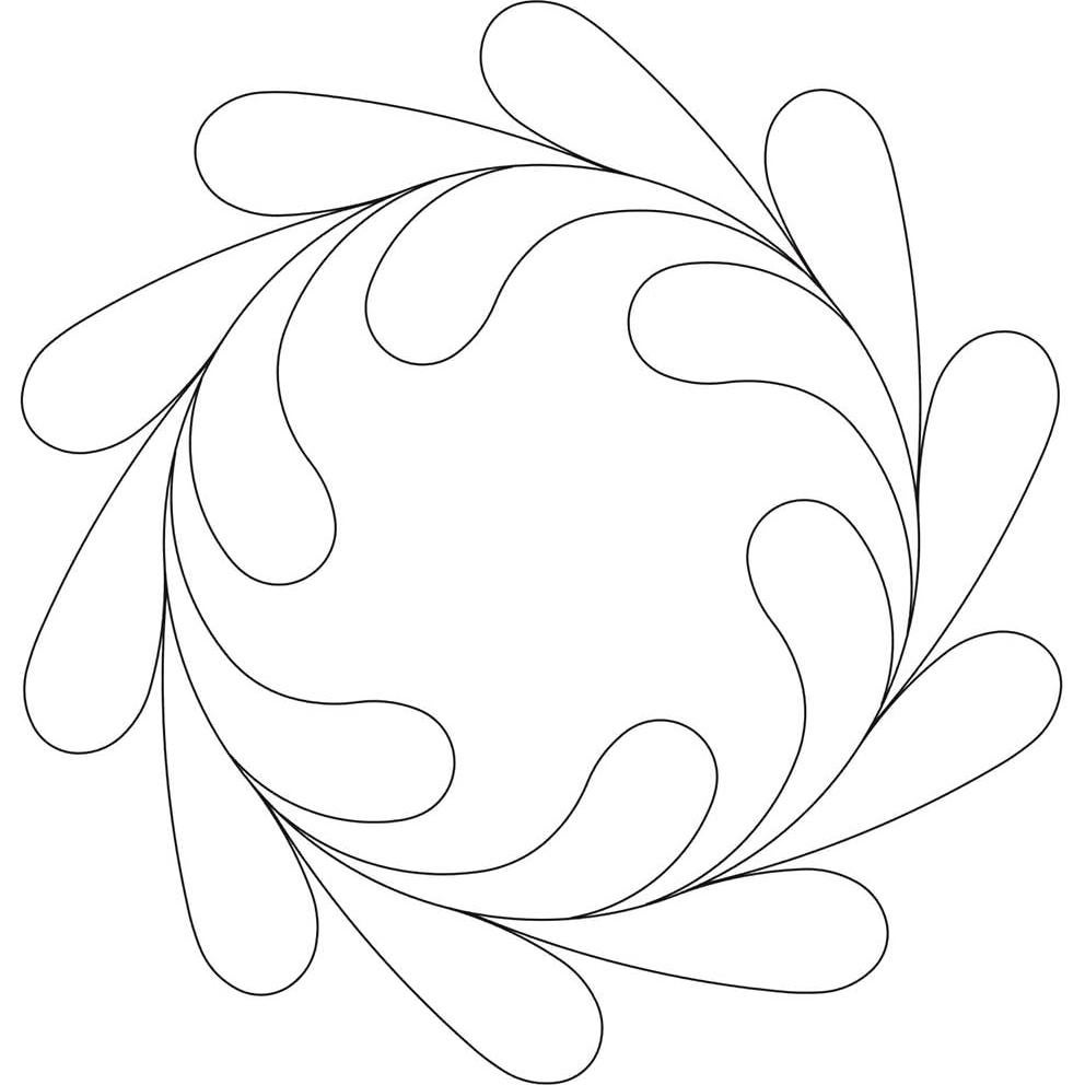 Juego de 4 Plantillas de Acolchado Reutilizables - Bordes y Patrones