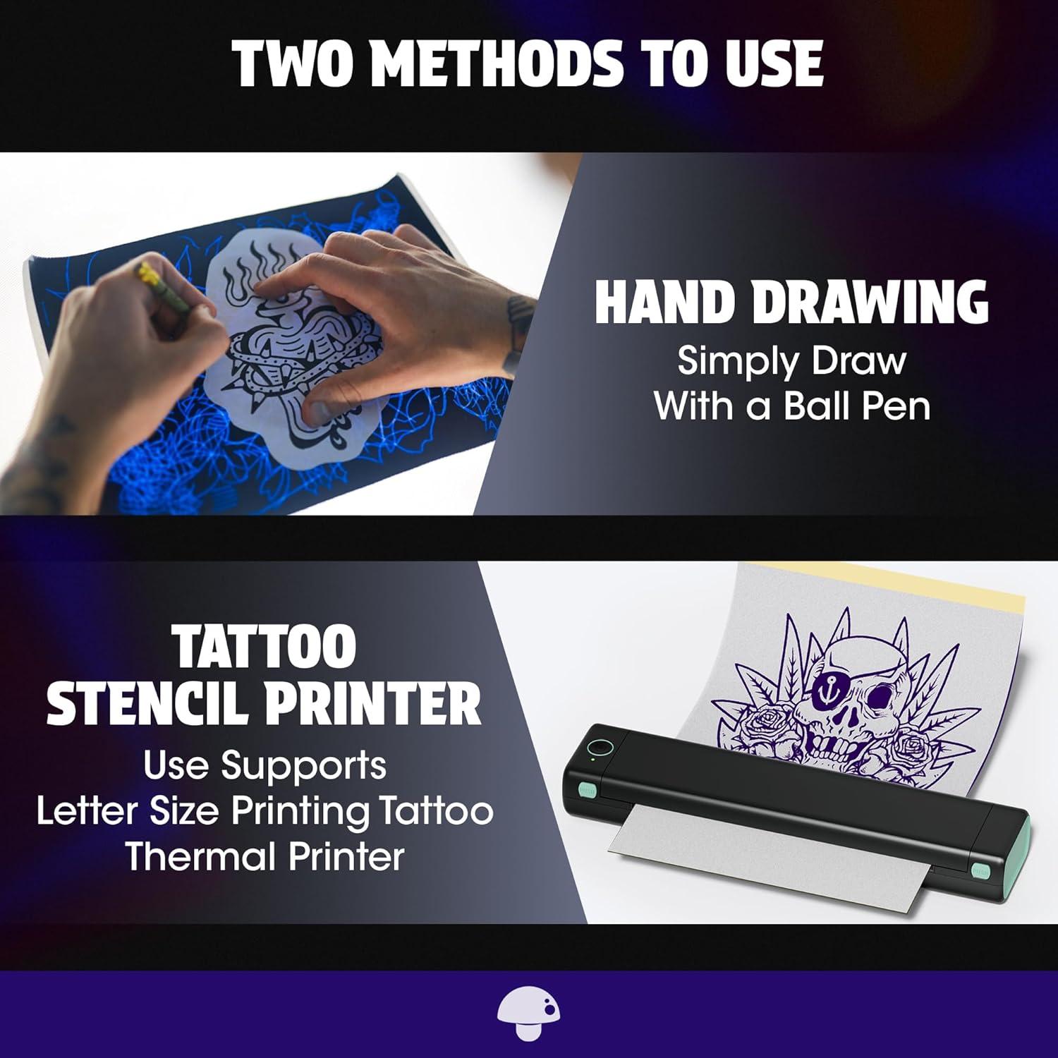 Papel de Transferencia de Tatuaje Phomemo 100 Hojas 216x279mm