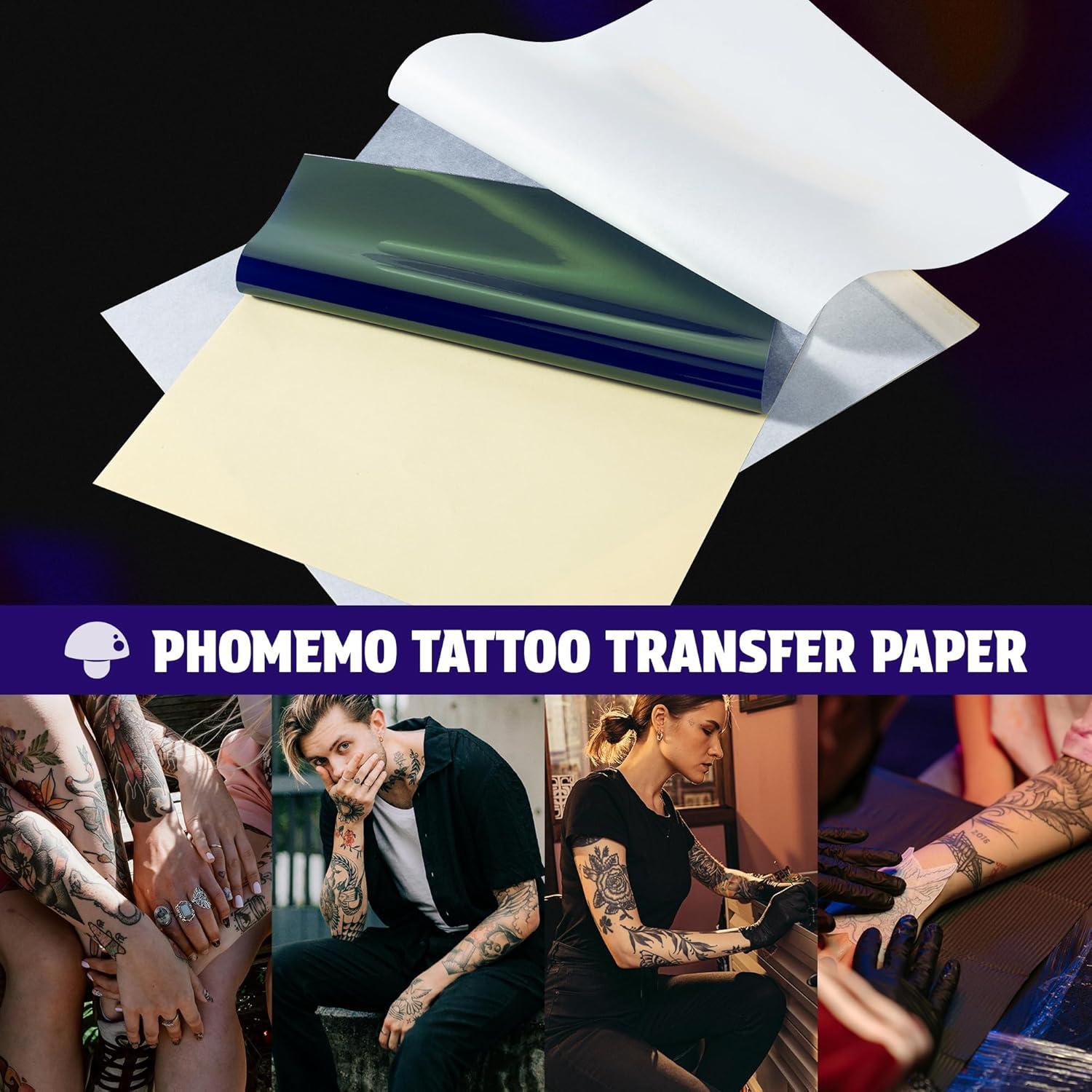 Papel de Transferencia de Tatuaje Phomemo 100 Hojas 216x279mm