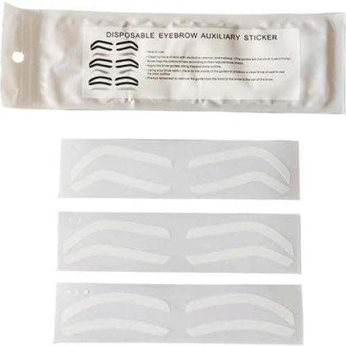 Plantilla de Stencil Desechable para Cejas - 6 Pares - Genérico