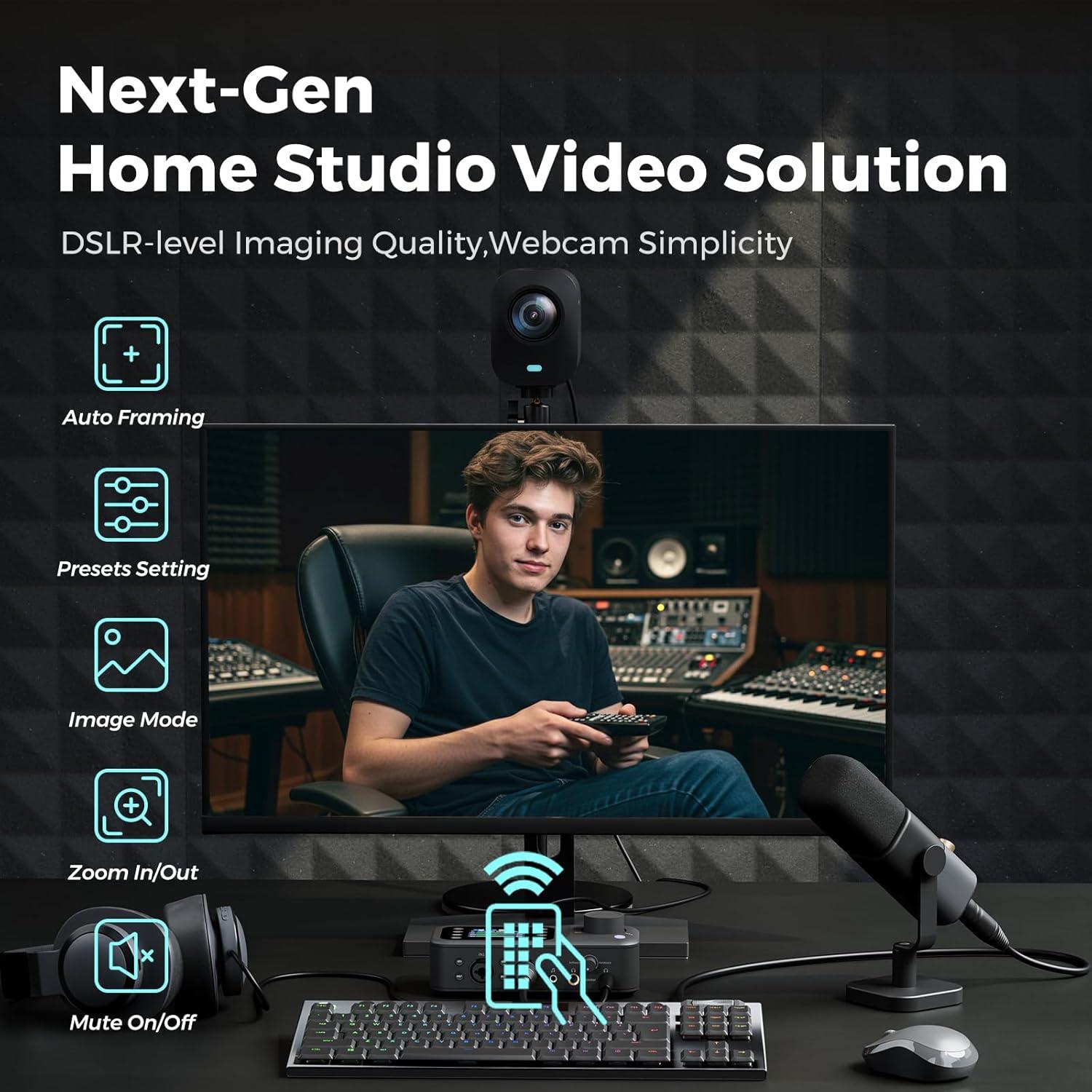 Cámara de Streaming NearStream VM20 4K Zoom 40X Micrófonos 8