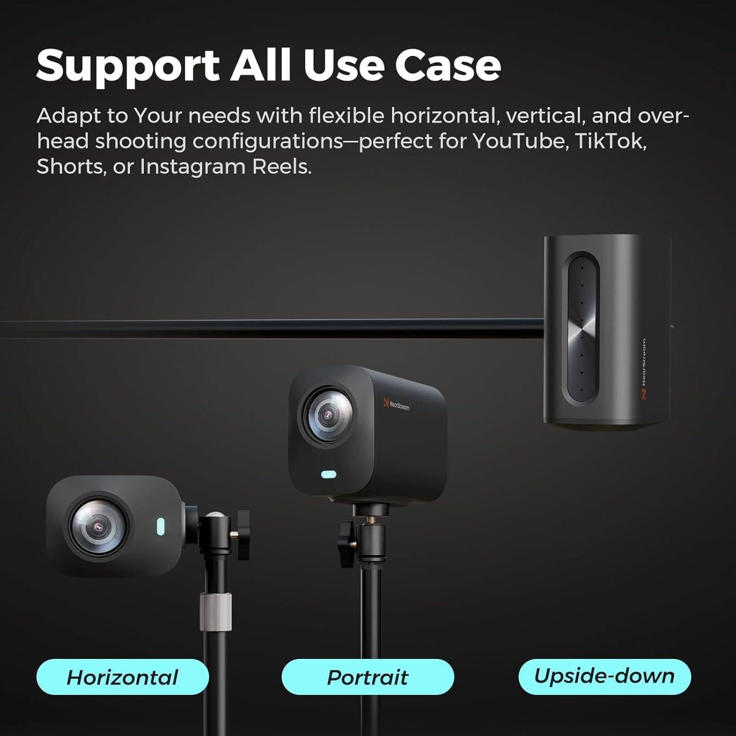 Cámara de Streaming NearStream VM20 4K Zoom 40X Micrófonos 8