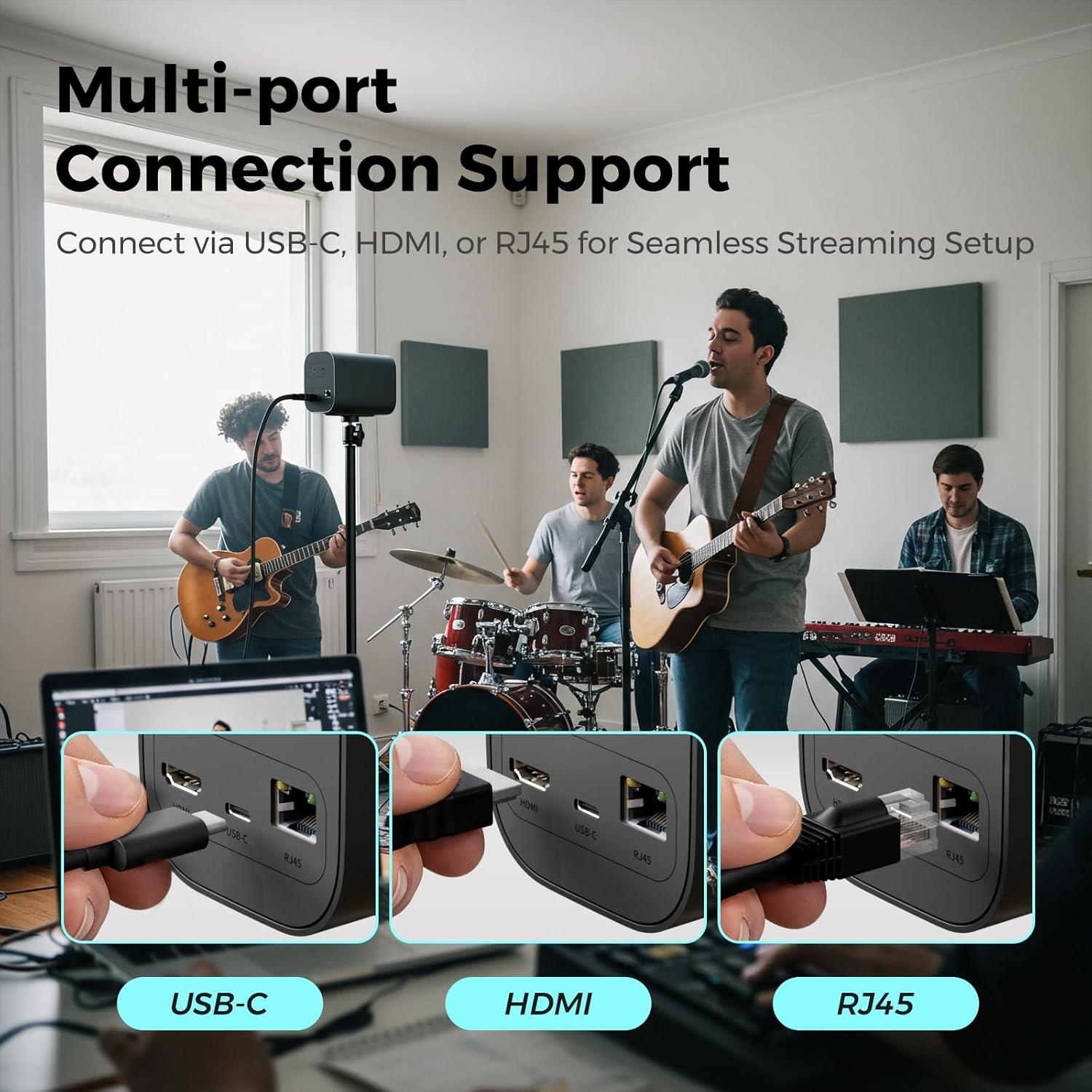 Cámara de Streaming NearStream VM20 4K Zoom 40X Micrófonos 8