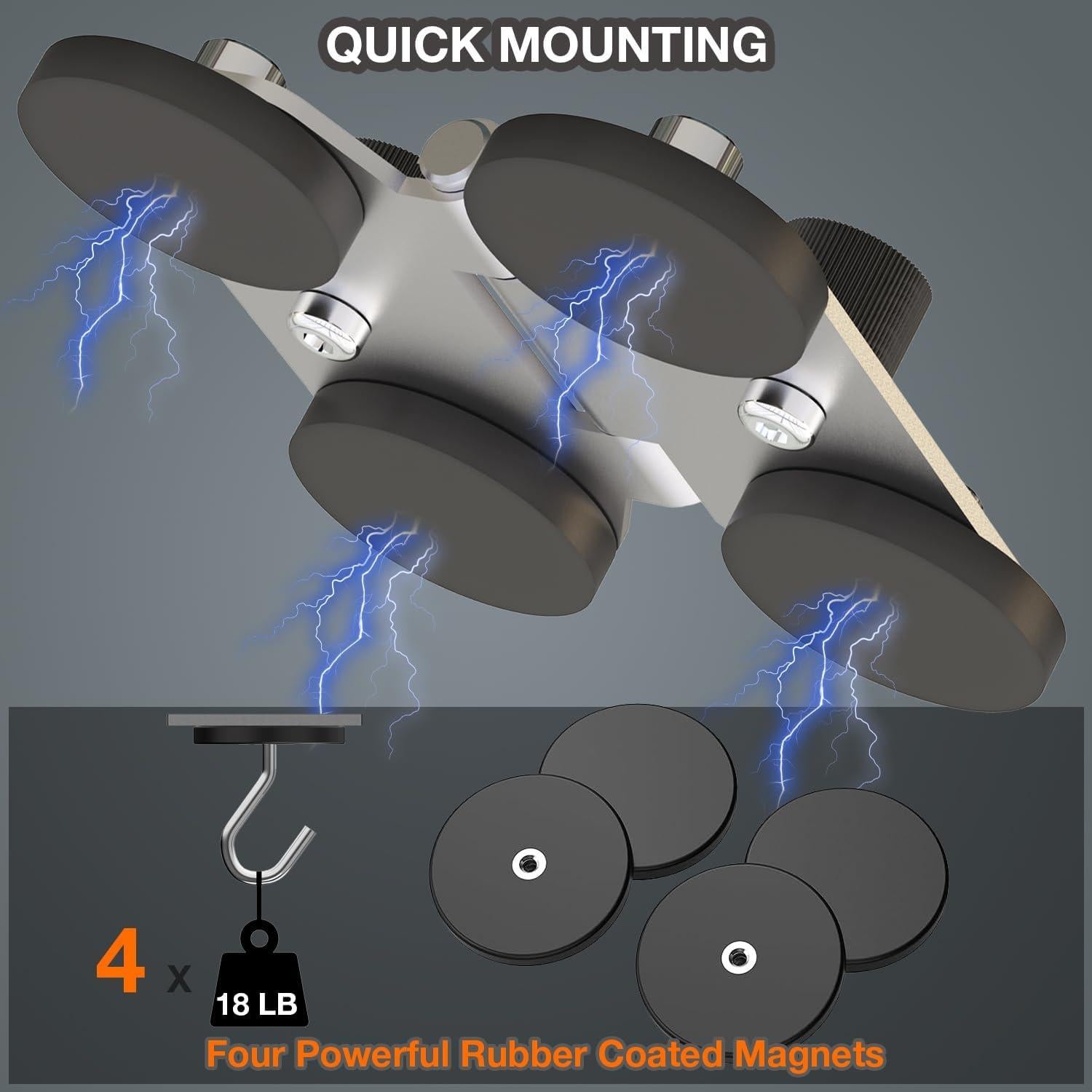 Soporte Magnético MOHOSOKO para Poste - Compatible con Mevo, GoPro, iPhone