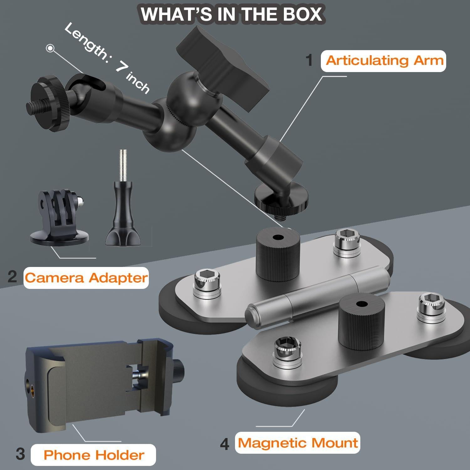 Soporte Magnético MOHOSOKO para Poste - Compatible con Mevo, GoPro, iPhone