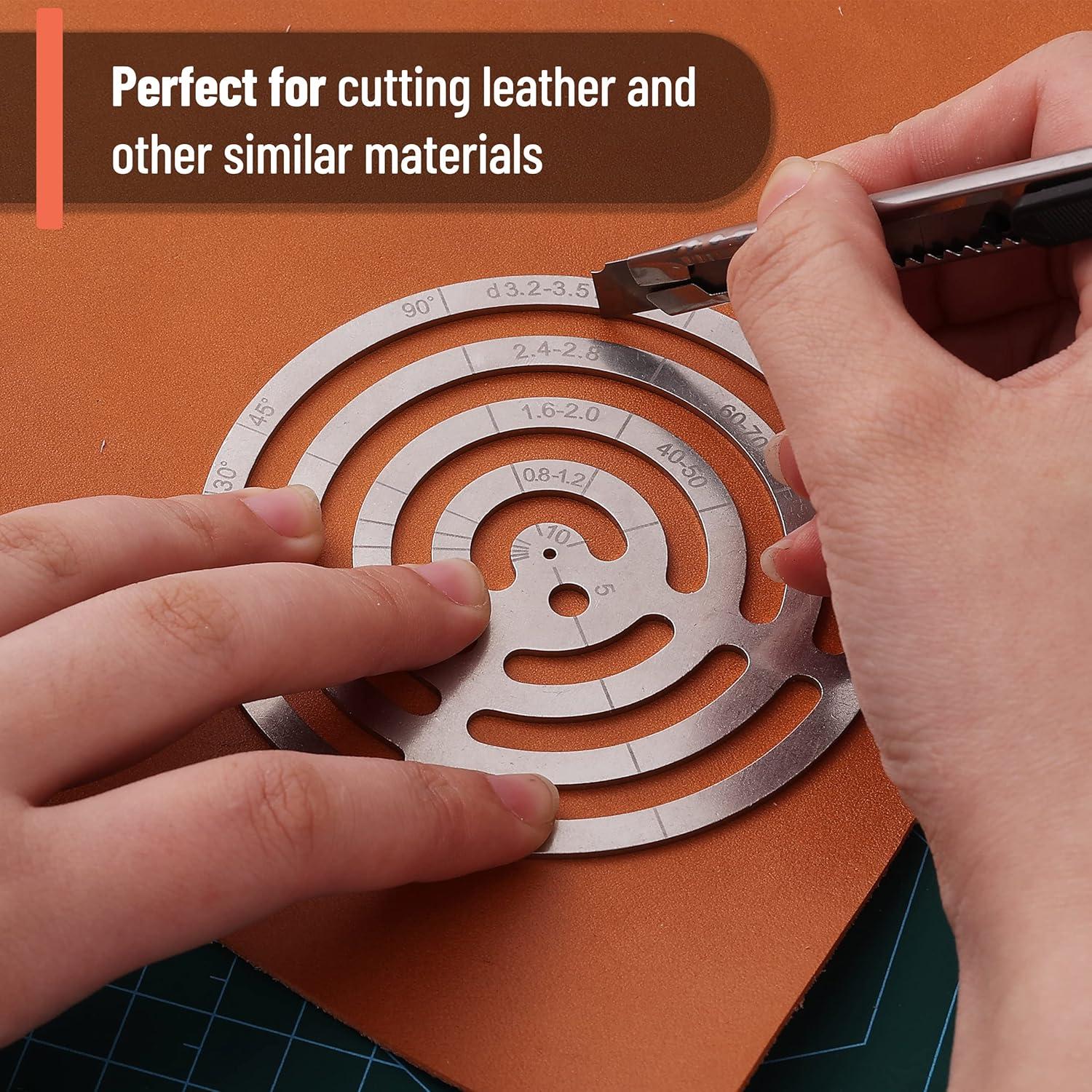 Regla Francesa de Acero Inoxidable Mr. Pen 8.9 cm con Plantillas