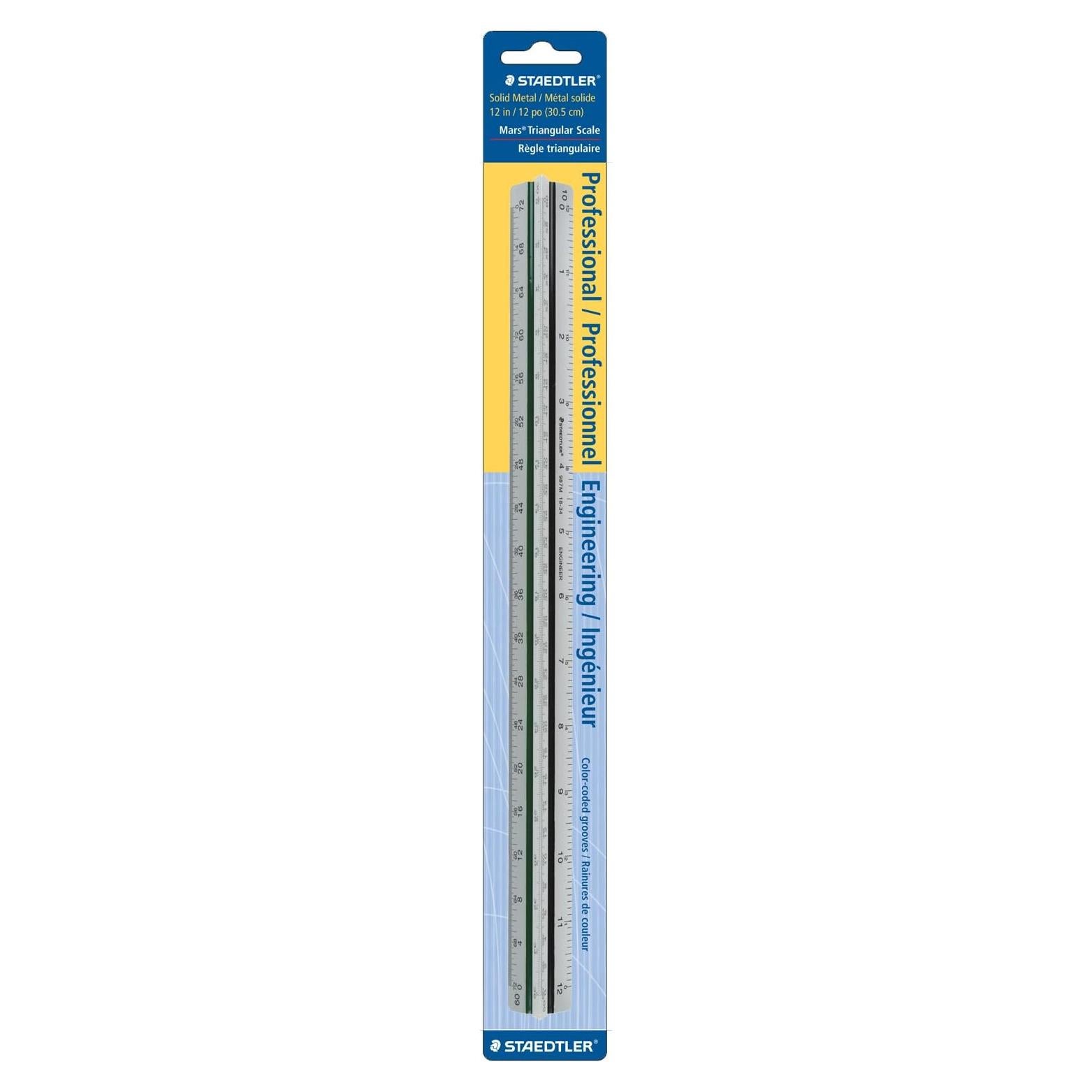 Escala Triangular de Aluminio STAEDTLER 30cm 6 Escalas