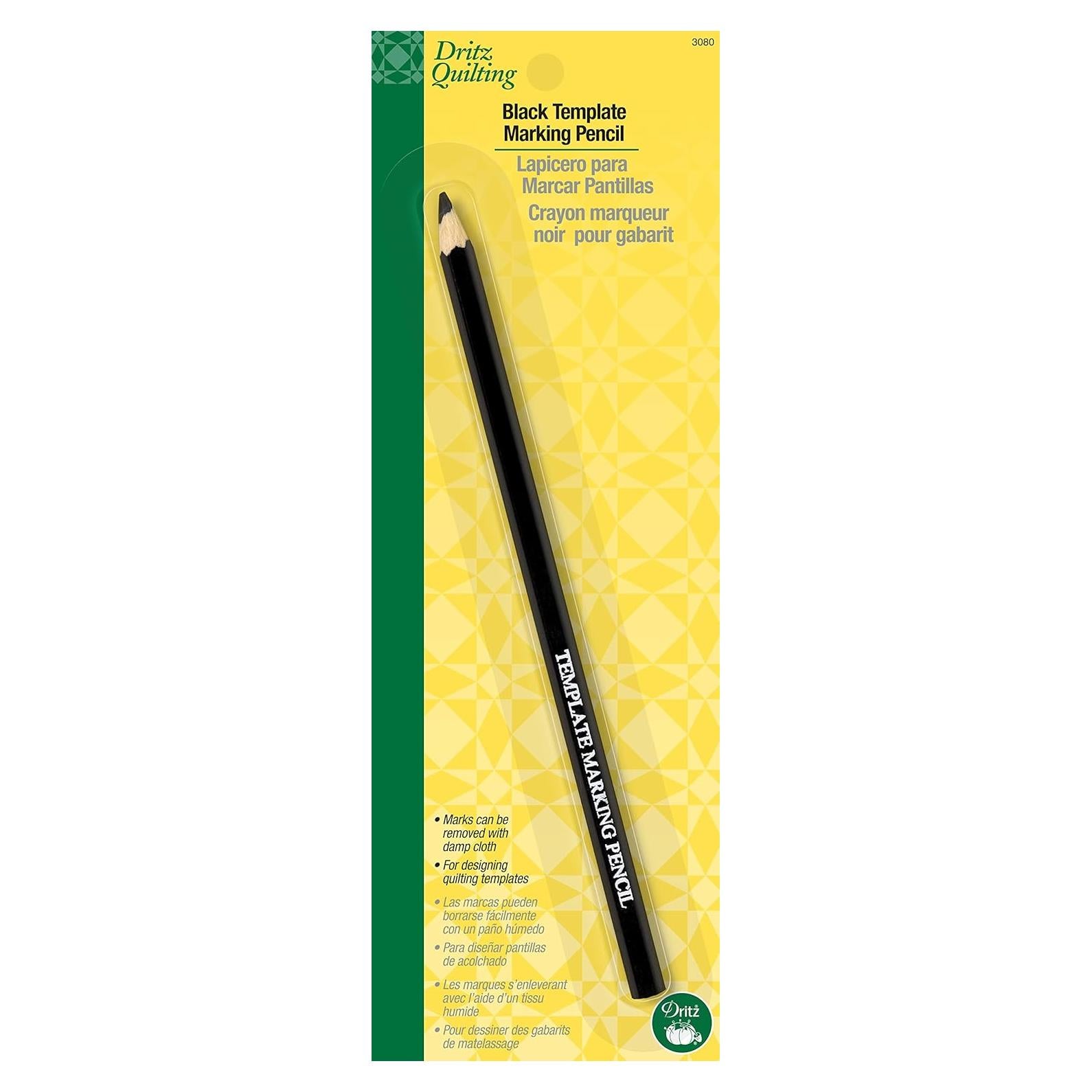 Lápiz de Marcado Dritz 3080, Negro para Plantillas