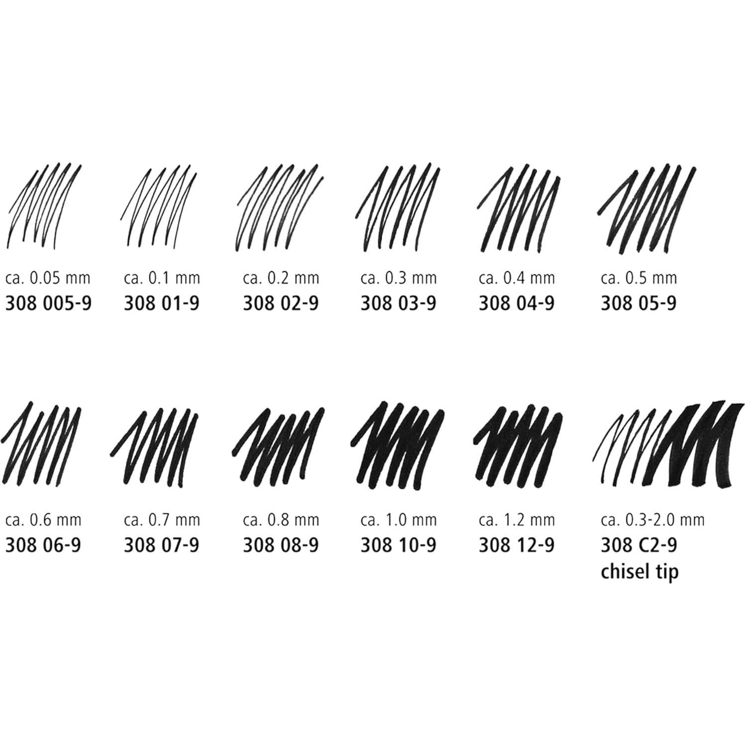 Bolígrafos Fineliner STAEDTLER 0.05mm Negro - Caja de 5