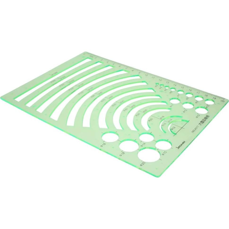 Plantilla Geométrica Utoolmart de Dibujo Arco Circular 25.4x20.3cm