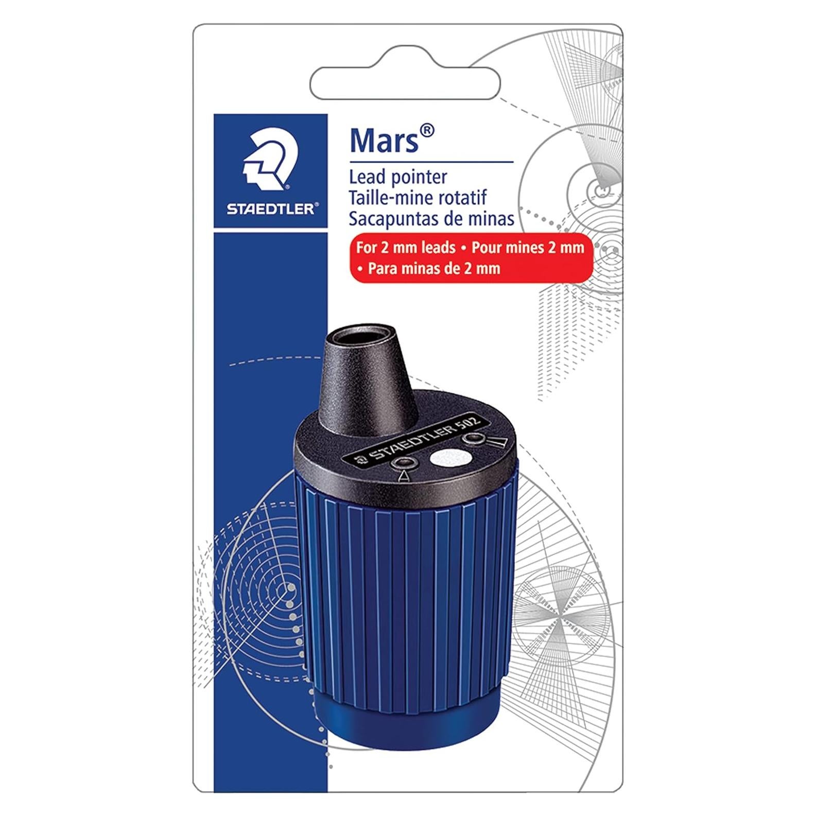 Sacapuntas Mecánico STAEDTLER 502 BK A6 - 2mm Auto-Stop