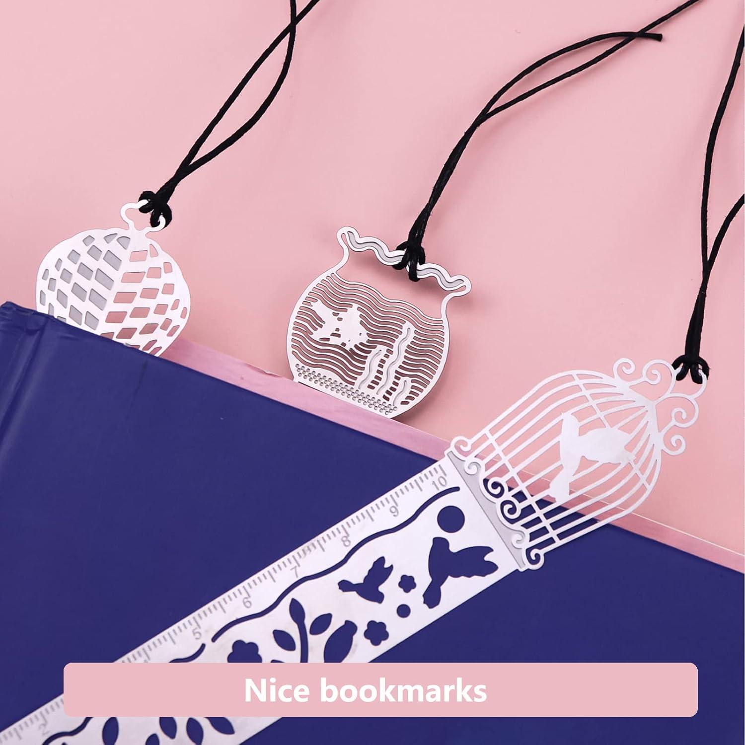 4 Piezas Marcador de Plantilla de Acero Inoxidable Ruksifg 14x2.5cm