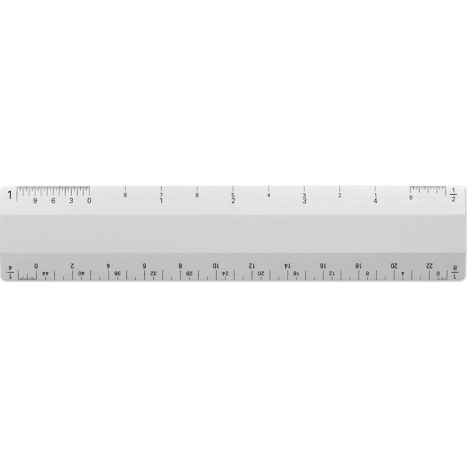 Escala de Regla Arquitecto Alumicolor 15.24 cm 4 Biseles Plata