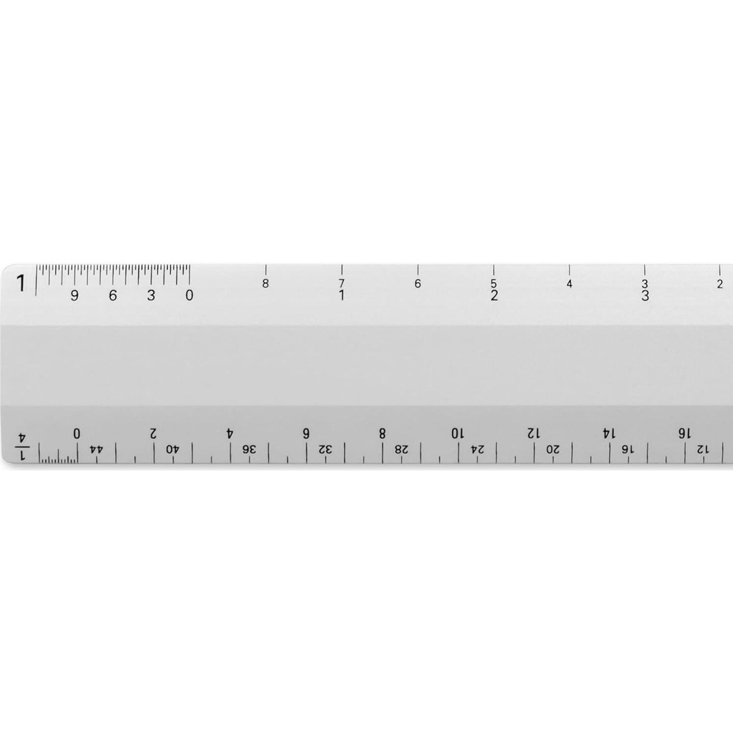 Escala de Regla Arquitecto Alumicolor 15.24 cm 4 Biseles Plata