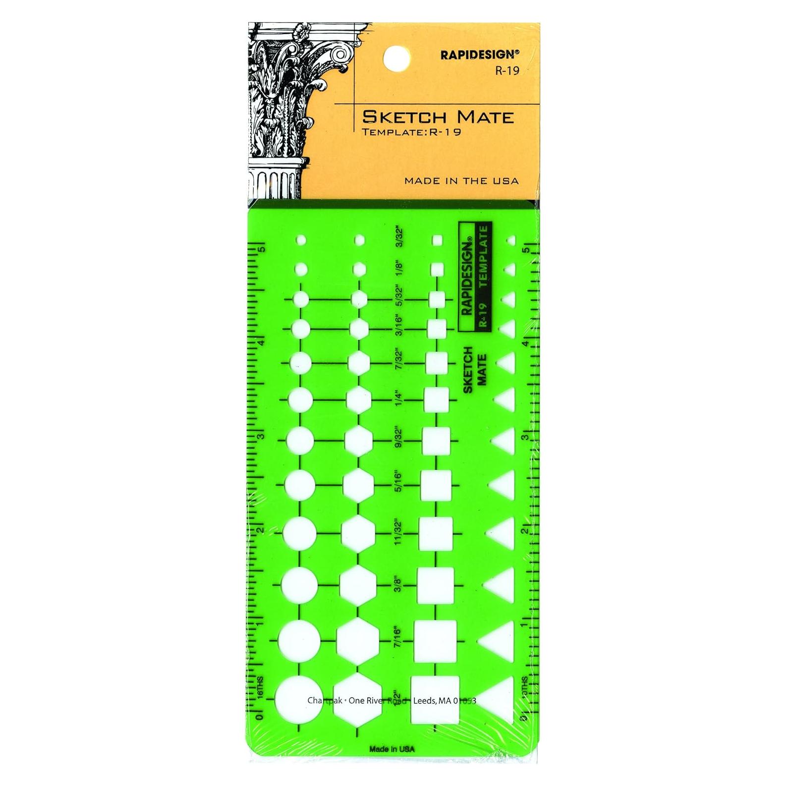 Plantilla de Dibujo Rapidesign Sketch Mate R19 13.33x8.26cm