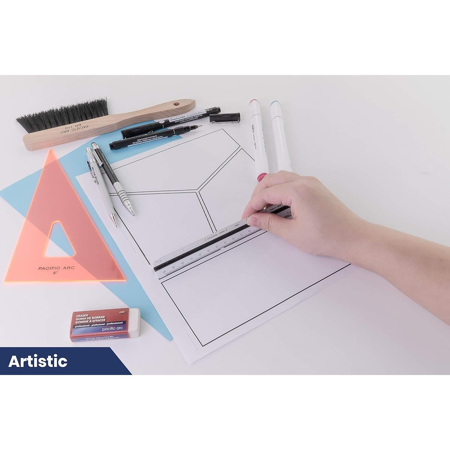 Regla de Escala Triangular Pacific Arc 15.24 cm para Dibujo