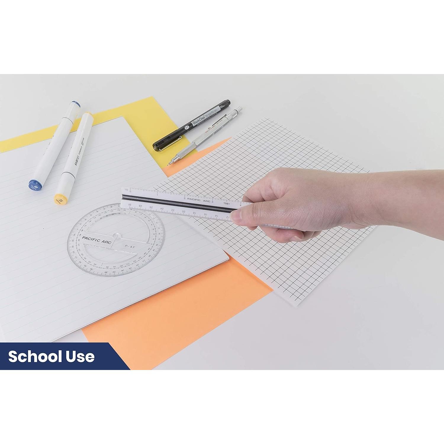 Regla de Escala Triangular Pacific Arc 15.24 cm para Dibujo