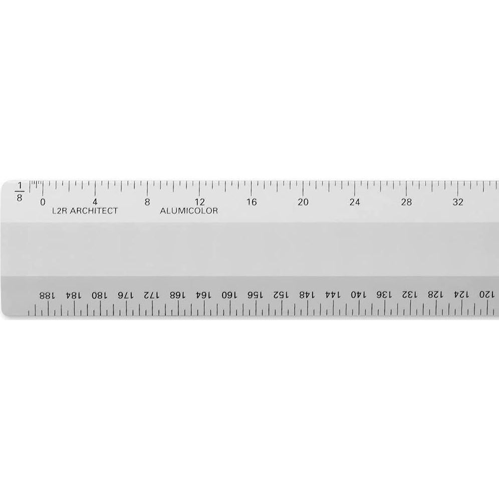 Regla de arquitecto Alumicolor 30 cm con 4 biseles y calibraciones
