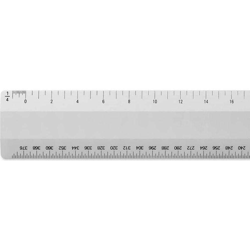 Regla de arquitecto Alumicolor 30 cm con 4 biseles y calibraciones