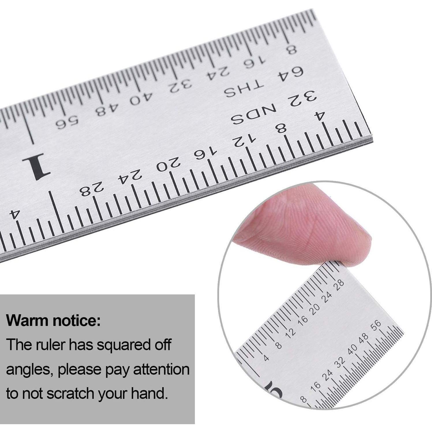 Paquete de 2 Reglas de Acero Inoxidable eBoot 31cm