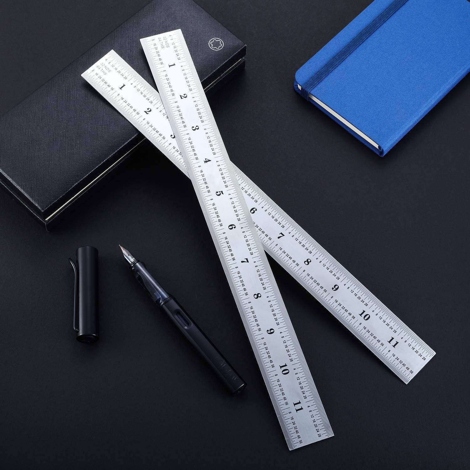 Paquete de 2 Reglas de Acero Inoxidable eBoot 31cm