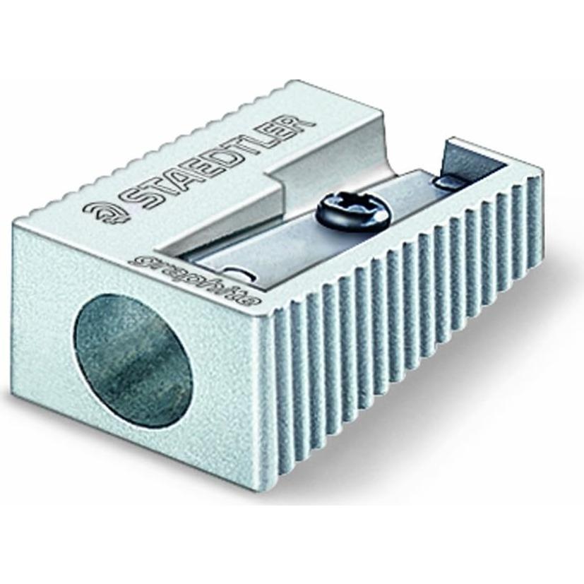 Sacapuntas de Mano Staedtler 4 Piezas Metal Plata 23°