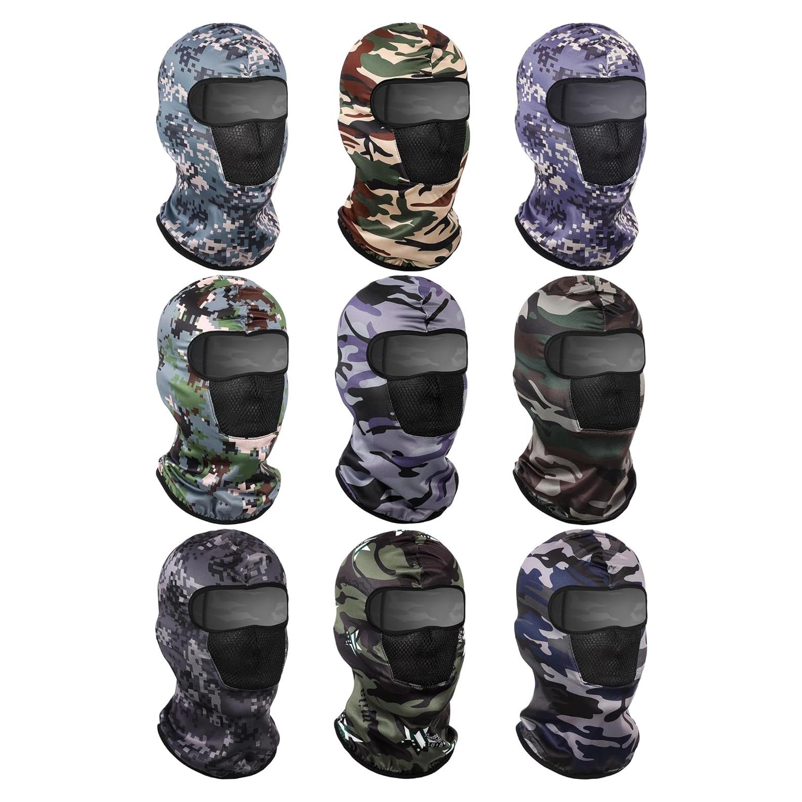 Balaclava SATINIOR 9 Piezas Camo Transpirable Solar