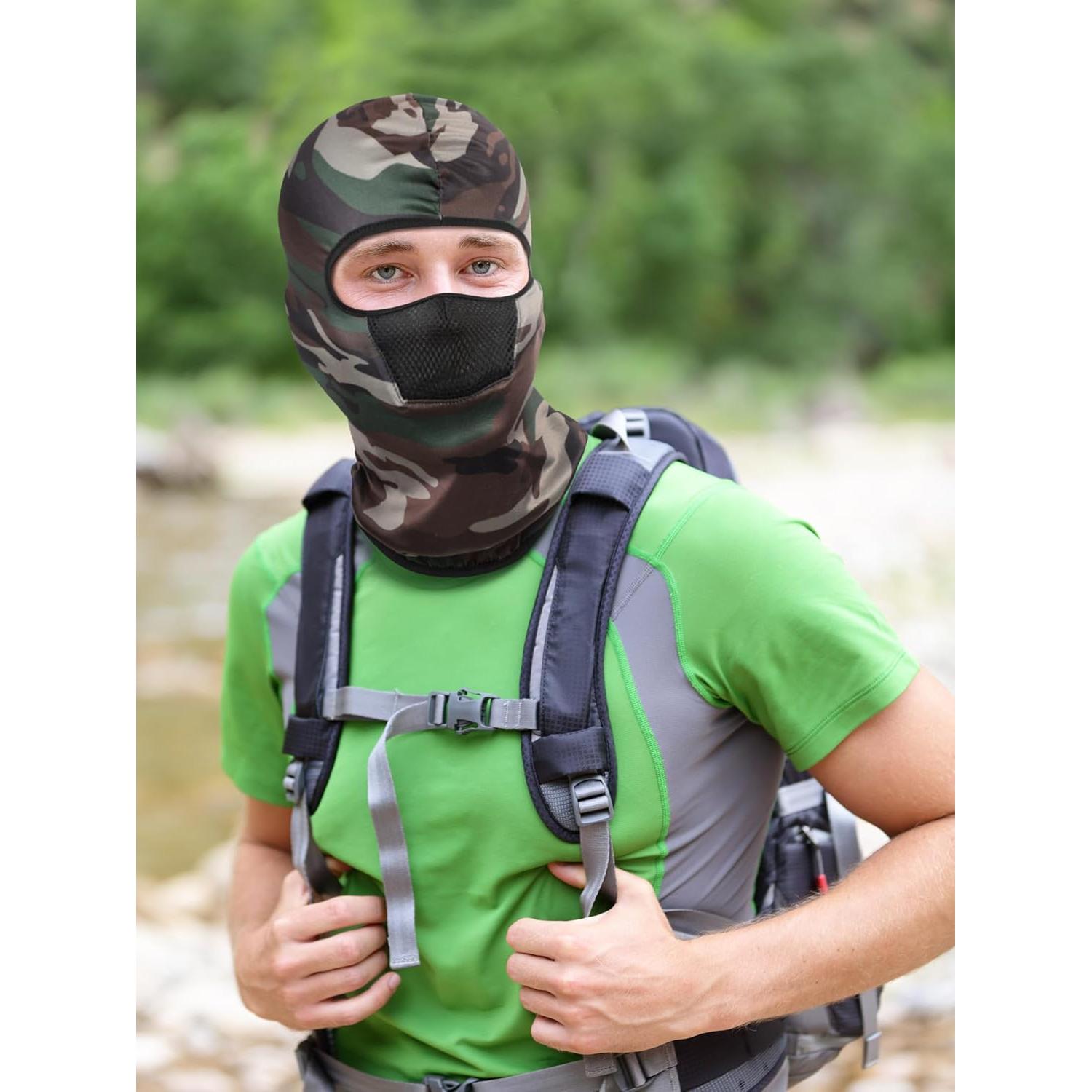 Balaclava SATINIOR 9 Piezas Camo Transpirable Solar