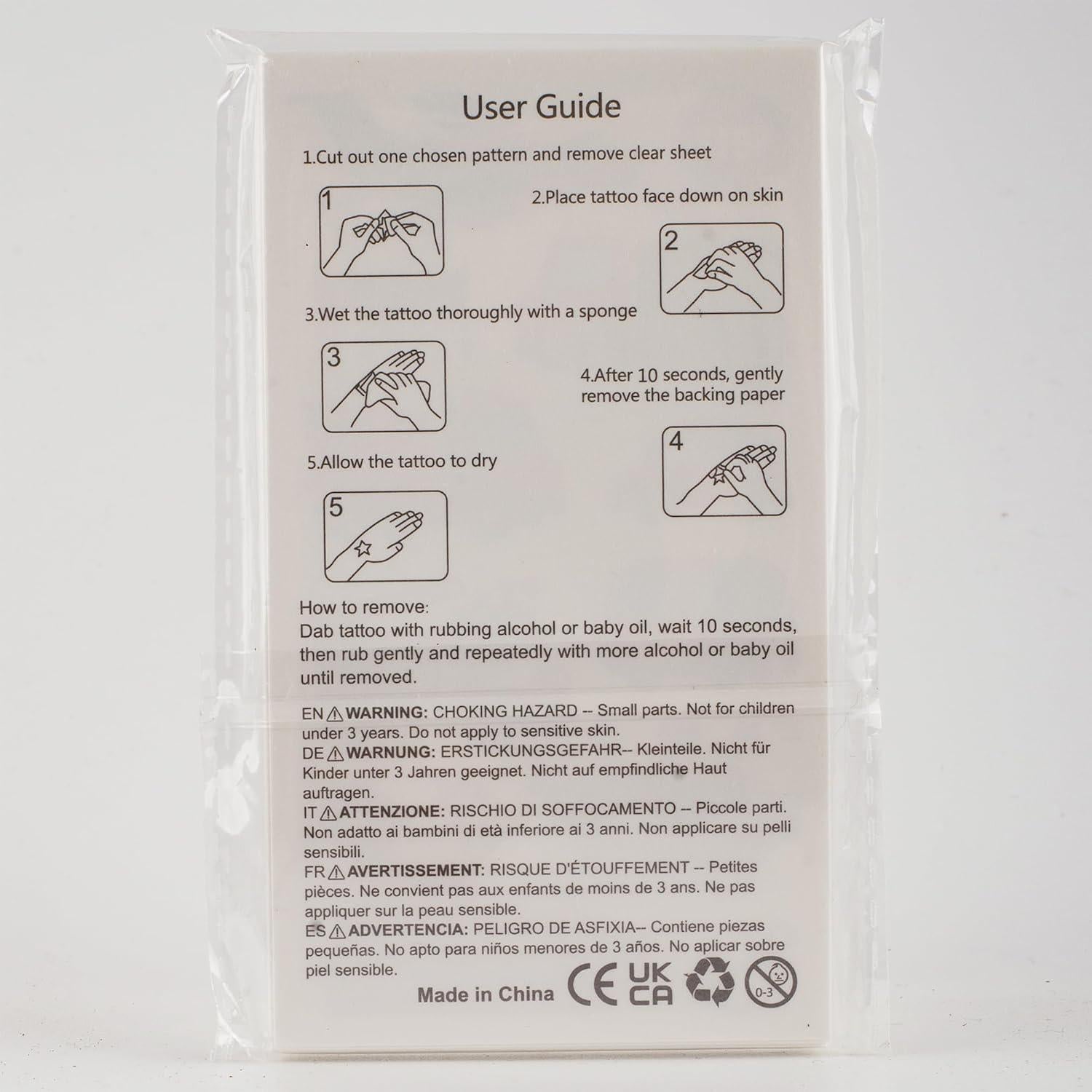 Set de 300+ Tatuajes Temporales para Niños Habett - Animales, Espacio, Dinosaurios