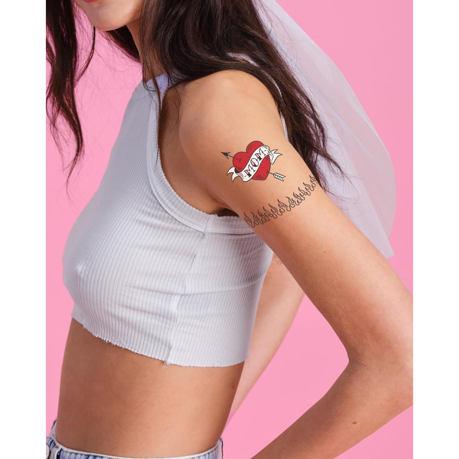 Tatuajes Temporales Realistas xo, Fetti - 28 Diseños Impermeables