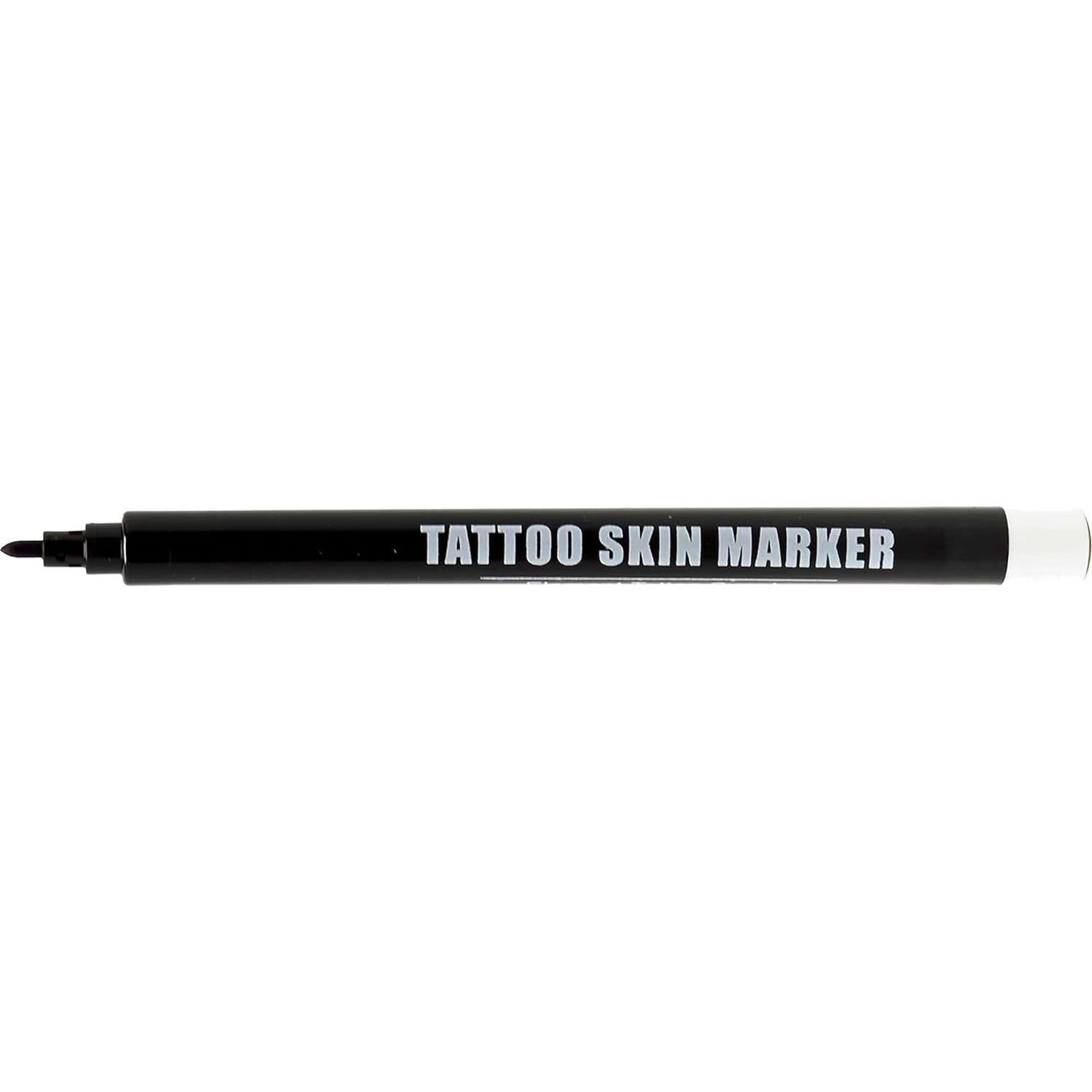 Marcador Corporal Element Tattoo Supply Morado Punta Gruesa 5 Unidades