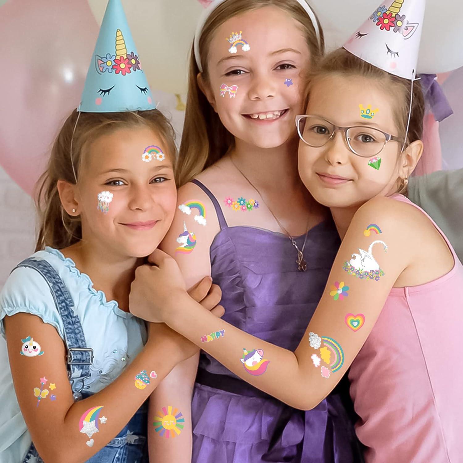 Tatuajes Temporales para Niños Unicornio Weipbwor 20x15cm