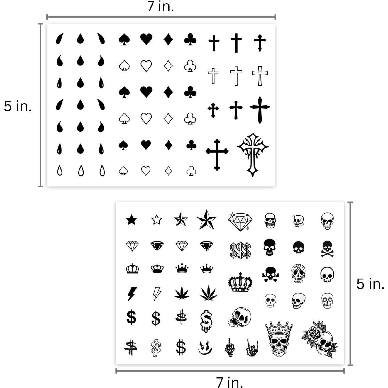 Tatuajes Temporales Los Vatos para Dedos y Cara - Chicano