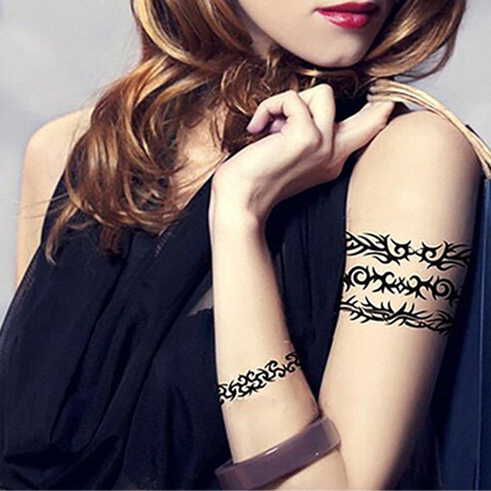 Tatuajes Temporales Tribales Yesallwas - 6 Hojas 9x19cm