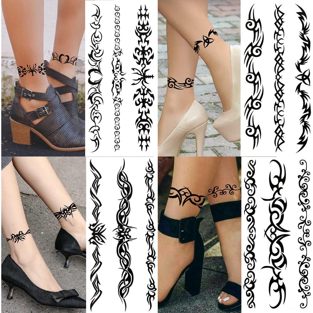 Tatuajes Temporales Tribales Yesallwas - 6 Hojas 9x19cm