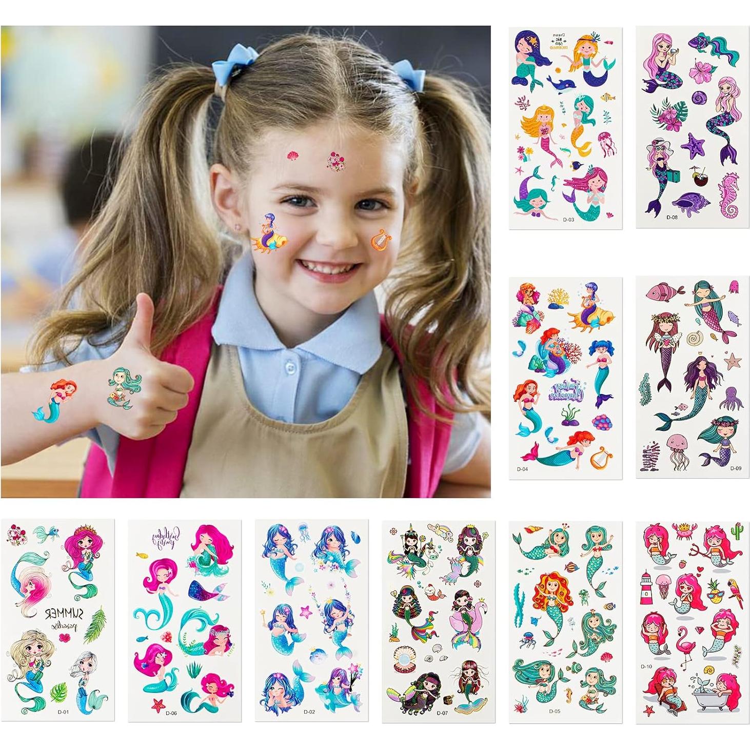 Set de Tatuajes Temporales para Niños Habett - 60 Hojas Diversas