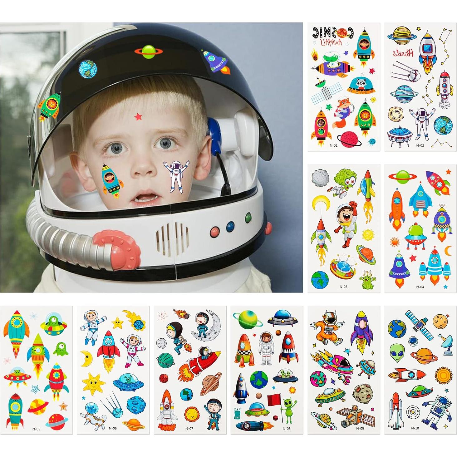 Set de Tatuajes Temporales para Niños Habett - 60 Hojas Diversas