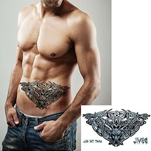 Tatuajes Temporales Grandes VIWIEU 3D Realistas - 5 Hojas