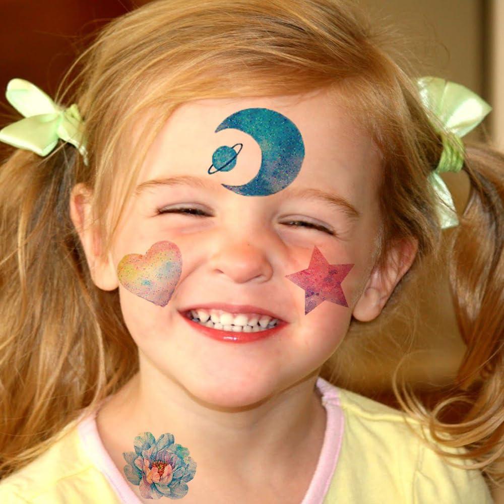 Tatuajes Temporales de Brillo Hohamn - 12 Hojas Mariposa