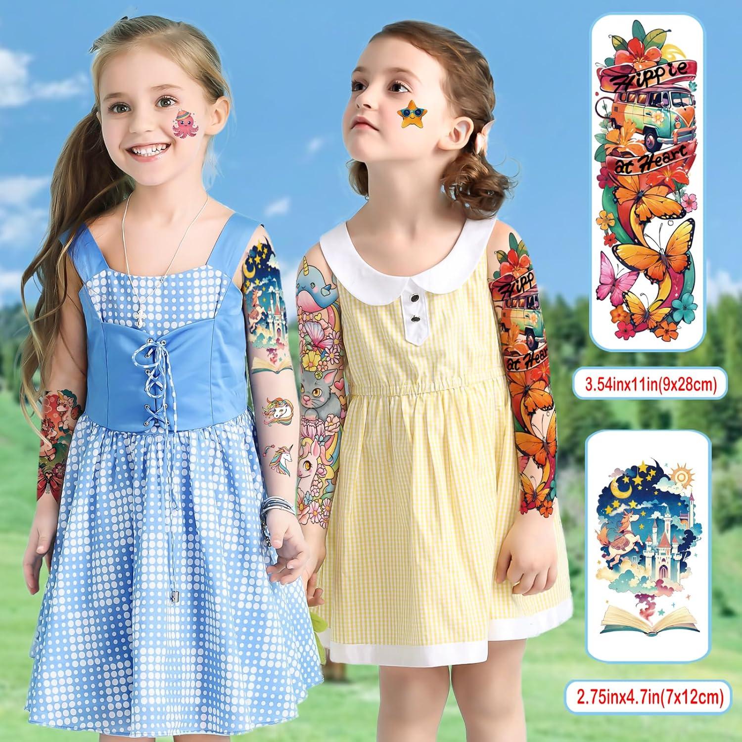 52 Tatuajes Temporales para Niños Weipbwor - Animales y Más