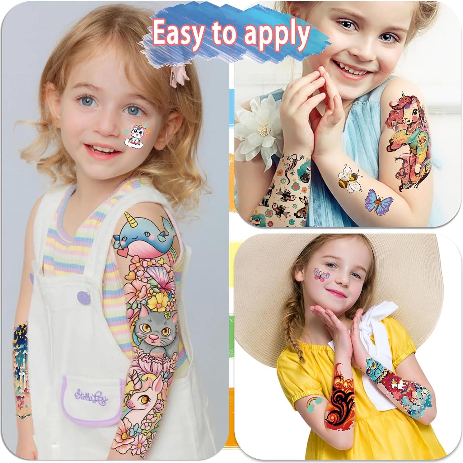 52 Tatuajes Temporales para Niños Weipbwor - Animales y Más