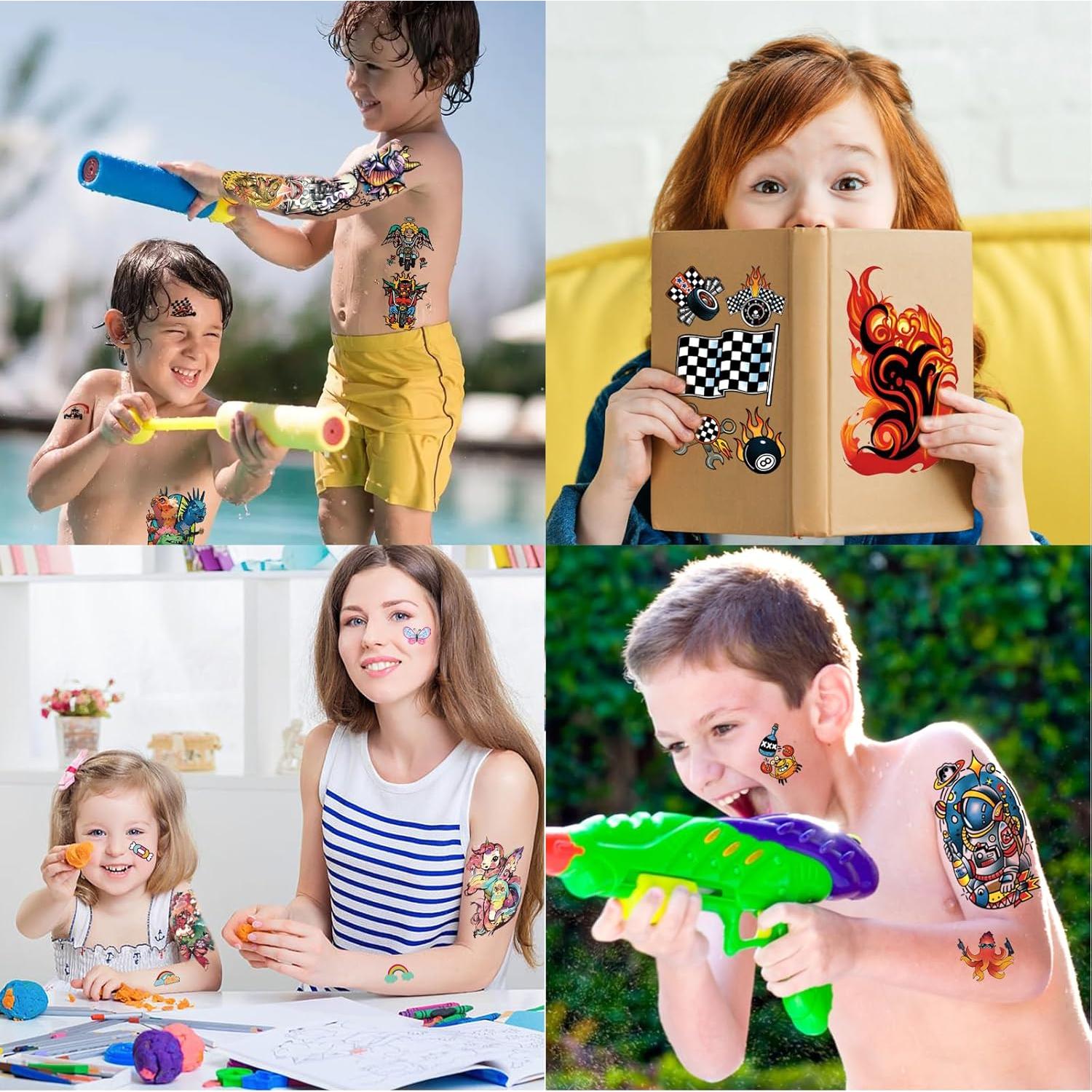 52 Tatuajes Temporales para Niños Weipbwor - Animales y Más