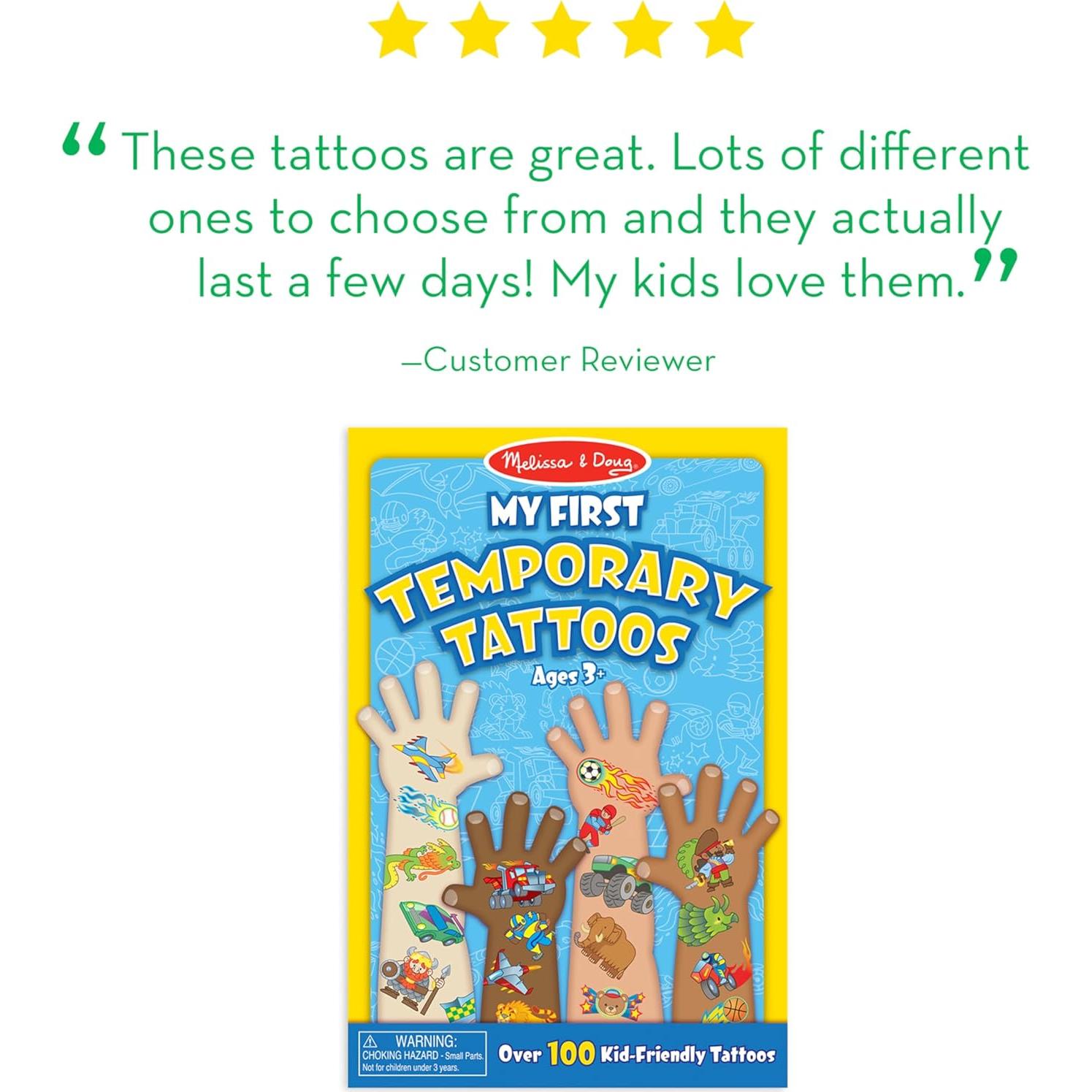 Tatuajes Temporales Melissa & Doug - Más de 100 Diseños