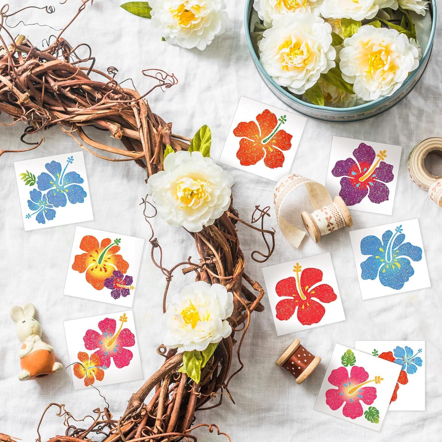 Kit de Tatuajes Temporales de Flores Kathfly - 180 Pcs