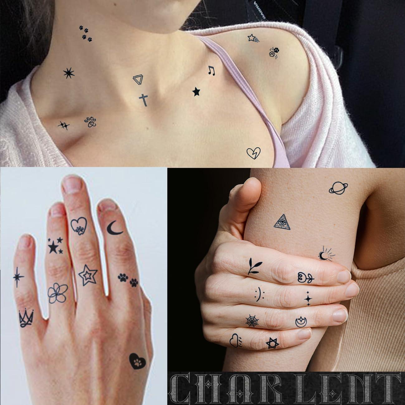 Tatuajes Semipermanentes CHARLNET 240 Pcs - Realistas y Resistentes